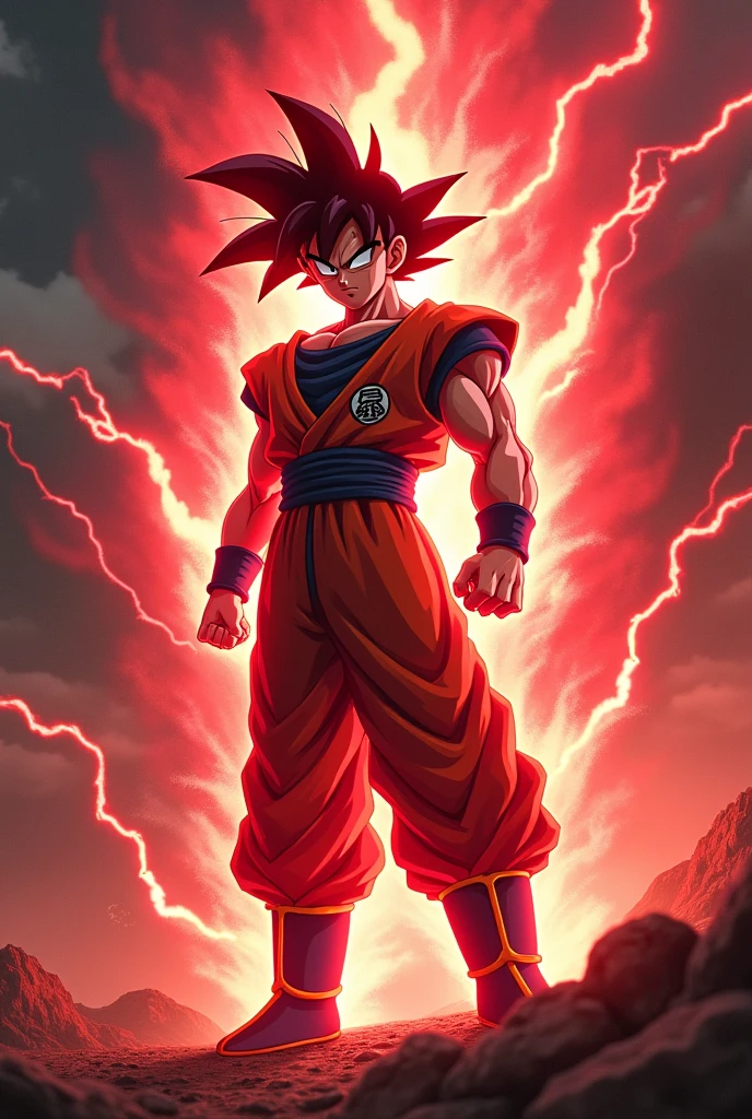 Goku Aura Roja