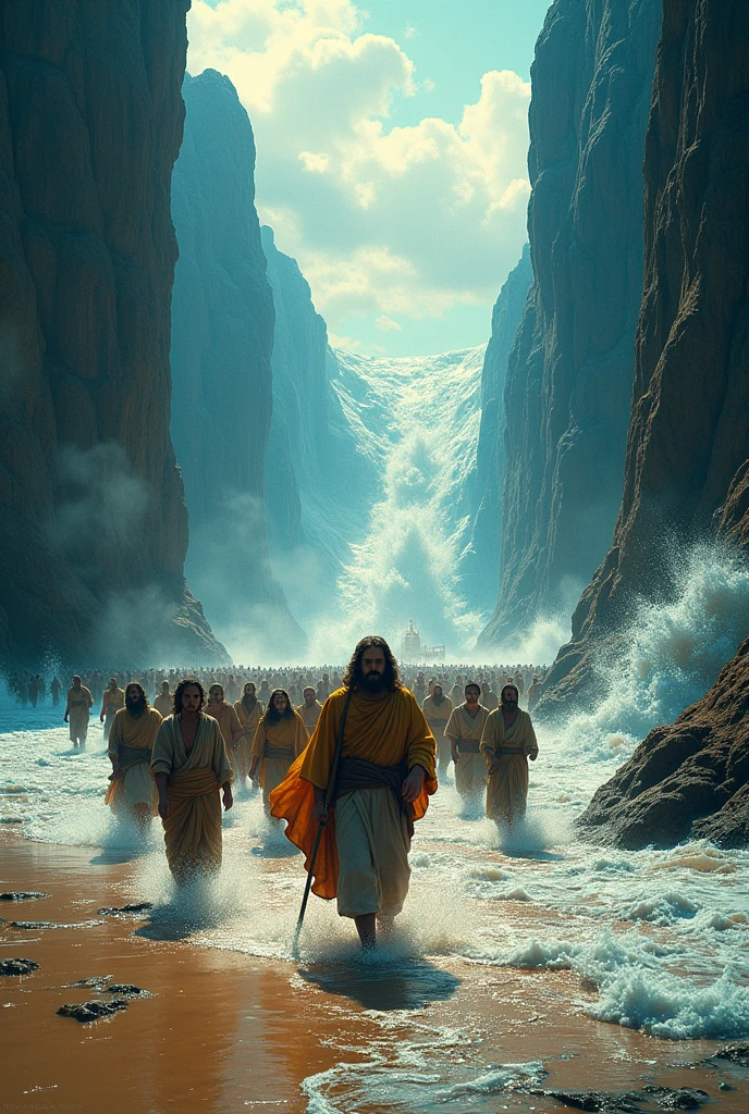 Moses crossing the red sea