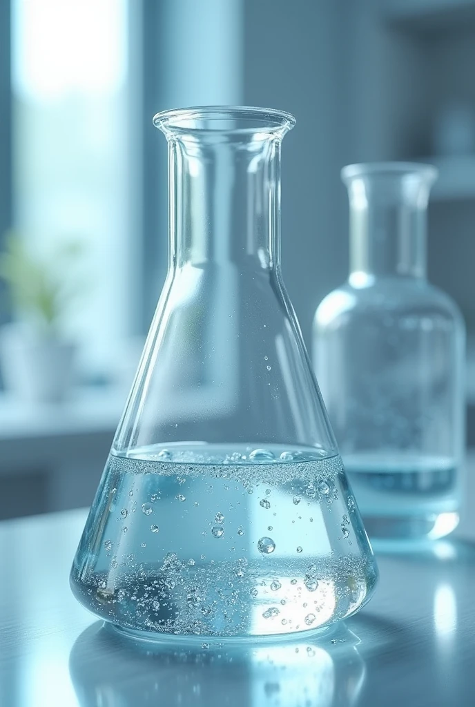 laboratory tool beaker with water