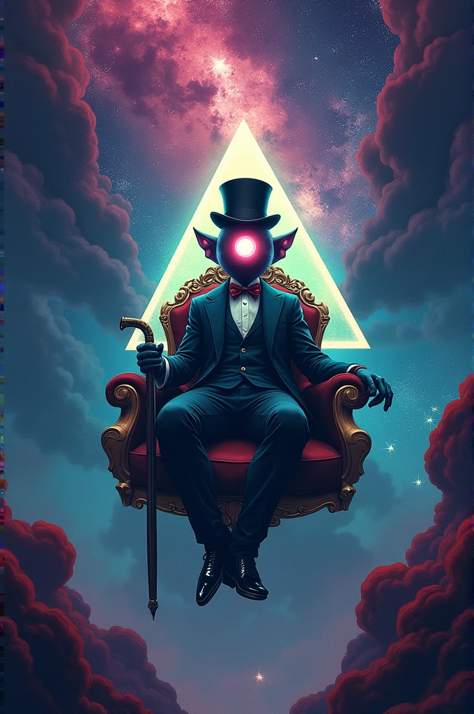 Bill cipher sitting in the universe