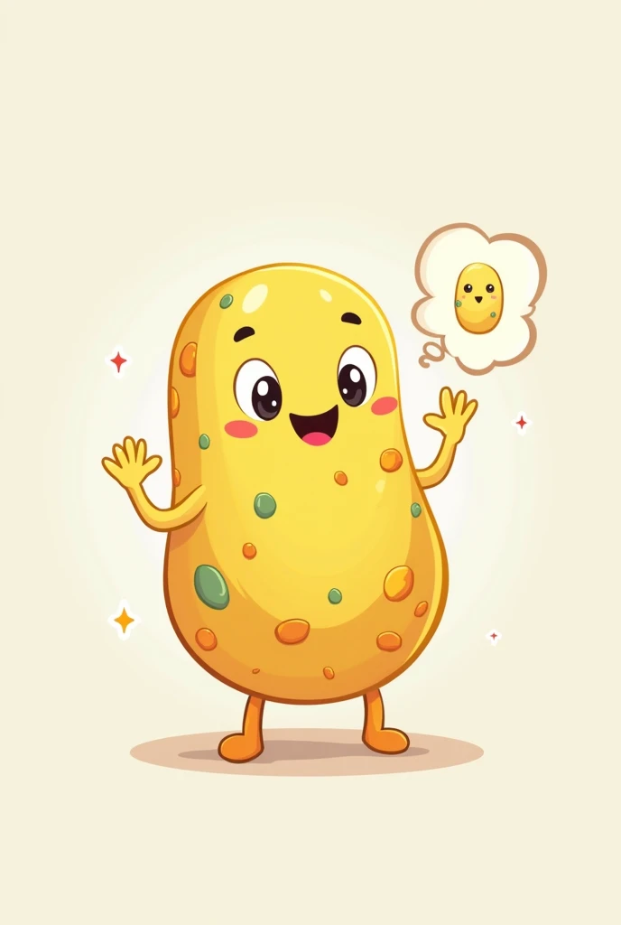 Could you make me the Enterococcus faecalis bacteria in cartoon mode as if speaking?