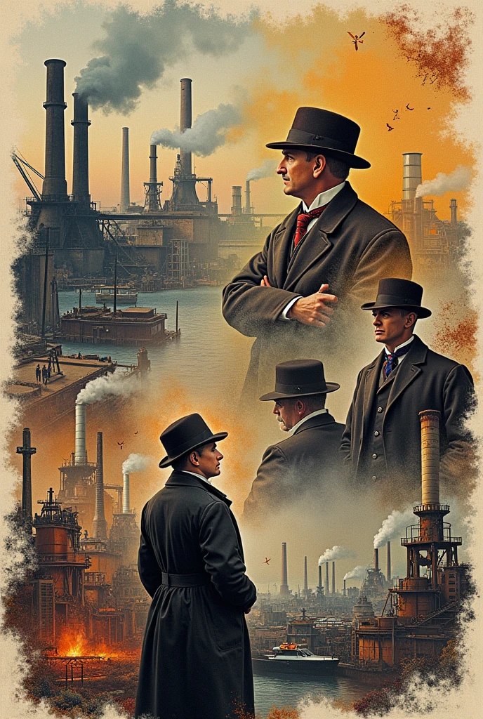 Collage of the first industrial revolution