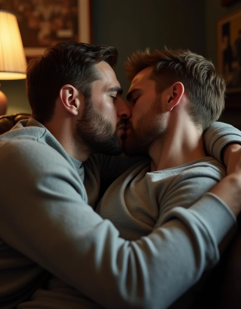Chris Evans sucking another man's on the couch. Realistic realism 4k