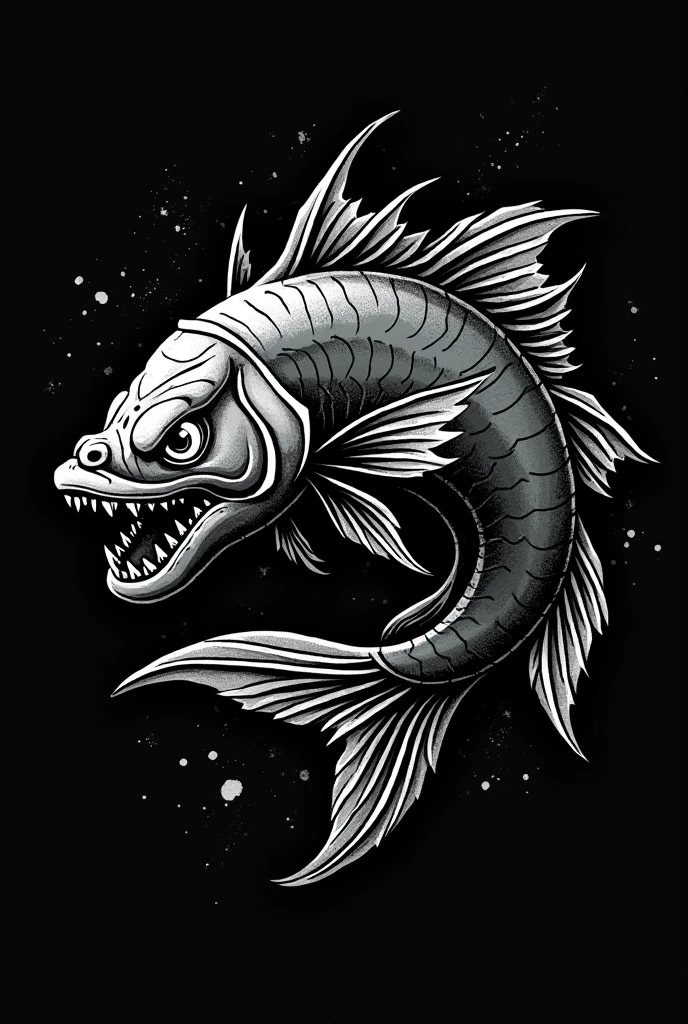 Motorcycle club logo, a catfish-type fish