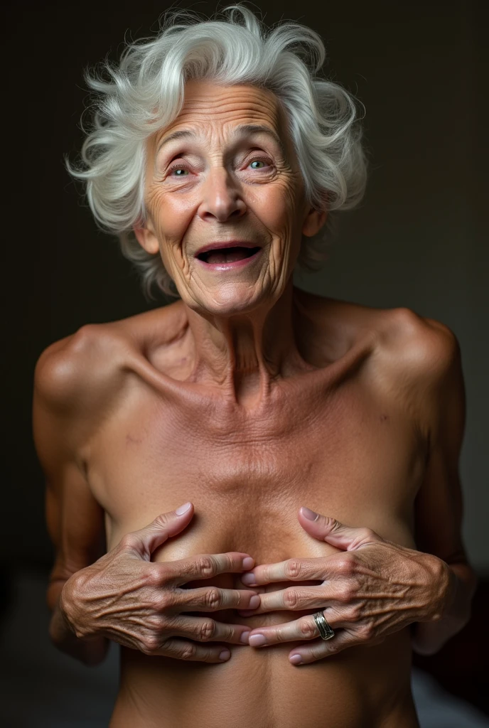 Naked granny masturbating 