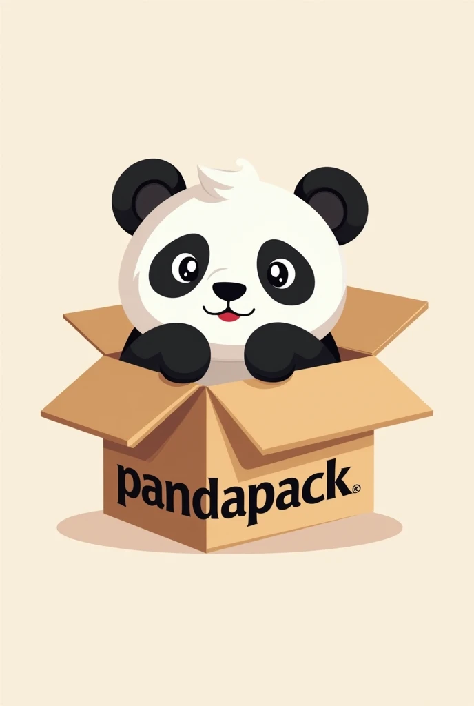 A logo of a panda bear coming out of a box, that at the bottom it says the word PandaPack
