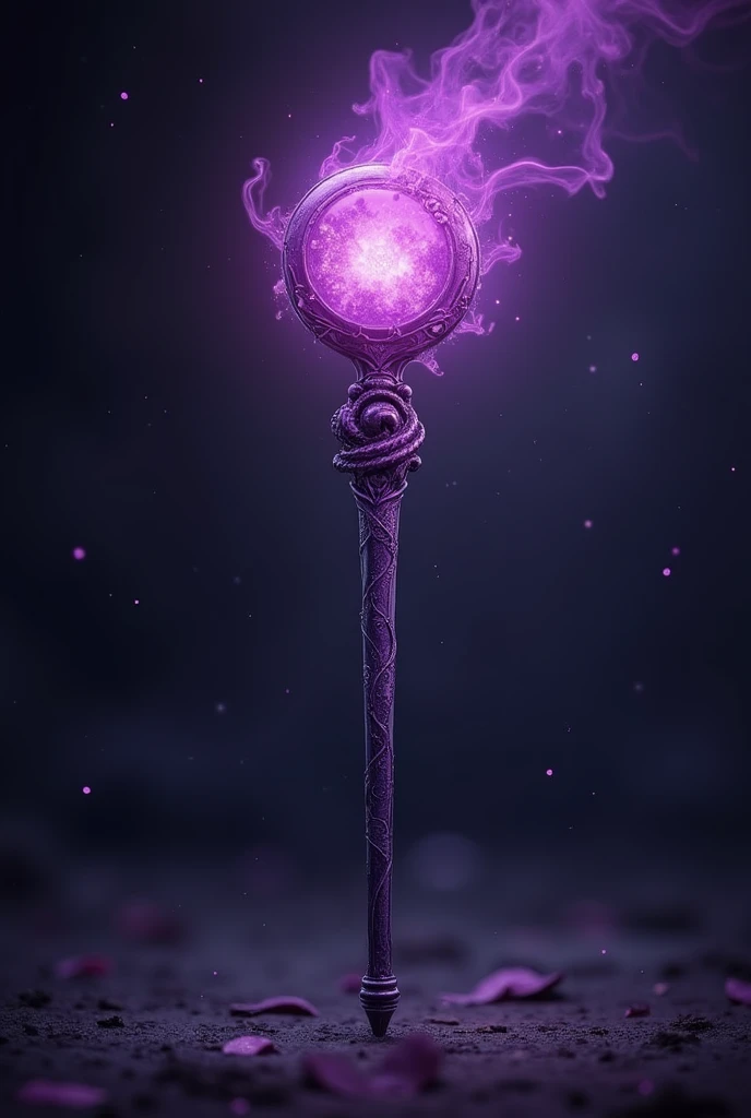 Wand design with purple colors