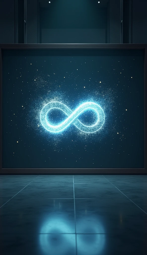 symbol “ infinity ”, illustration embodying the wonder of human memory, illustration transformation, background is a blackboard in a laboratory, graphic cg digital art
