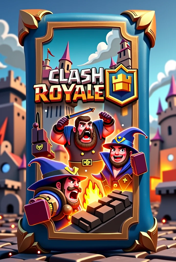 A chocolate bar, and that its wrapping is with images of Clash Royale