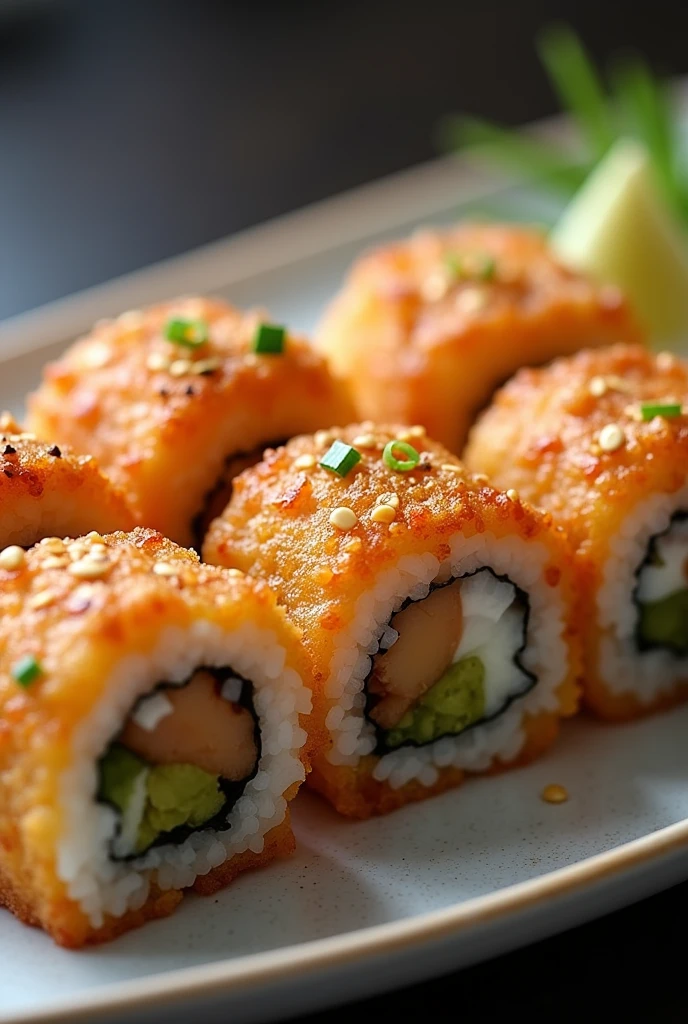 Crispy fried sushi