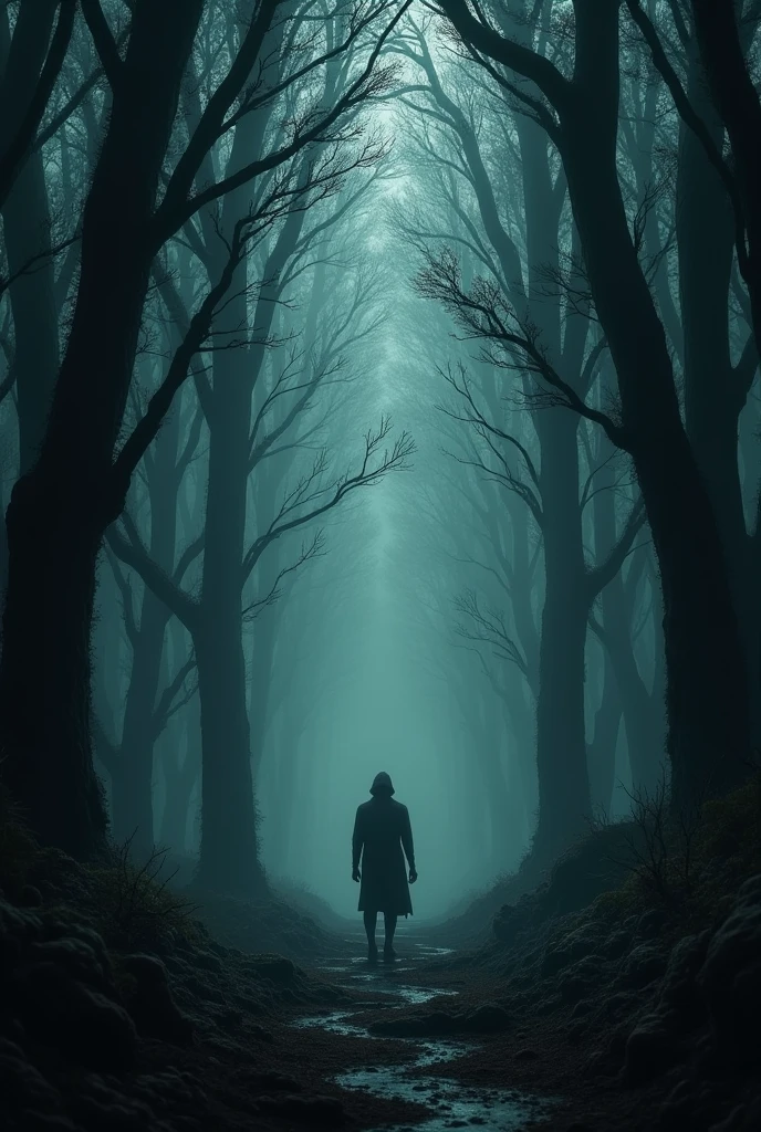 Make a photo for story cover
Title:- Andhere ki Rah pe
Size of photo for YouTube video 16:9 ratio
Make it darkness with forest.
Also written in text Andhere ki Rah pe in image.
