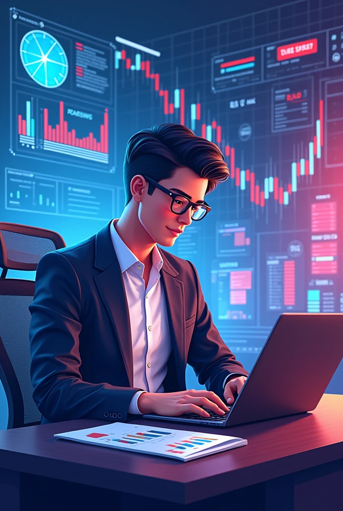 trading picture, Background, Good morning by TradezyBoy will be written in the picture.
