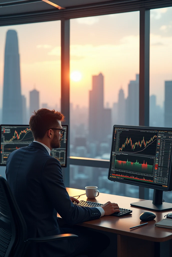 trading picture, Good morning by TradezyBoy will be written in the picture.