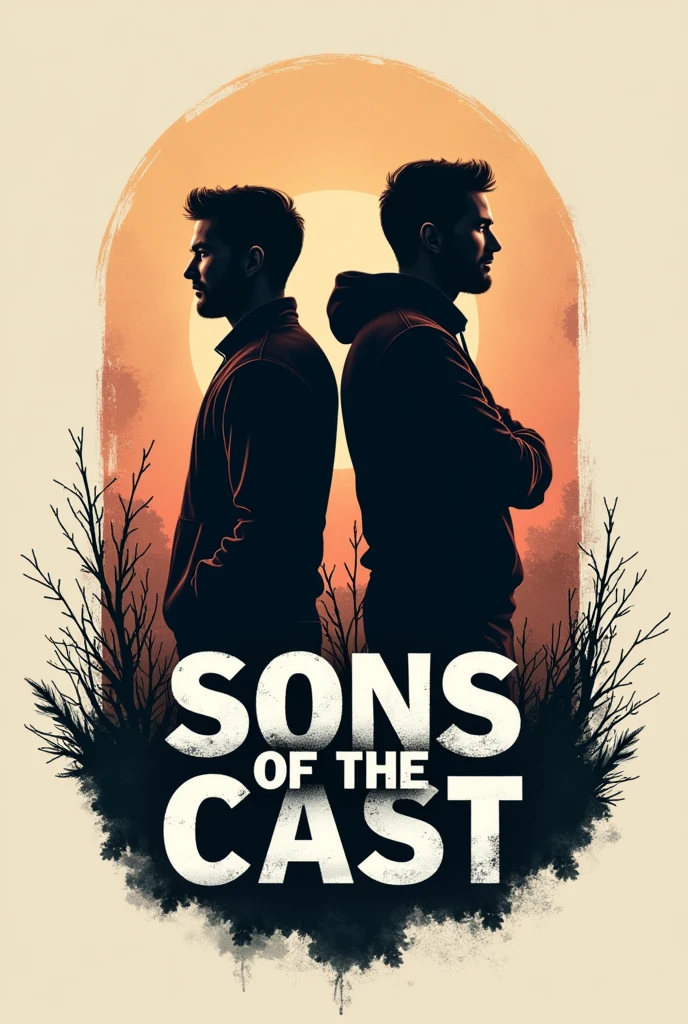 Create a logo for a podcast with the title Sons of the cast