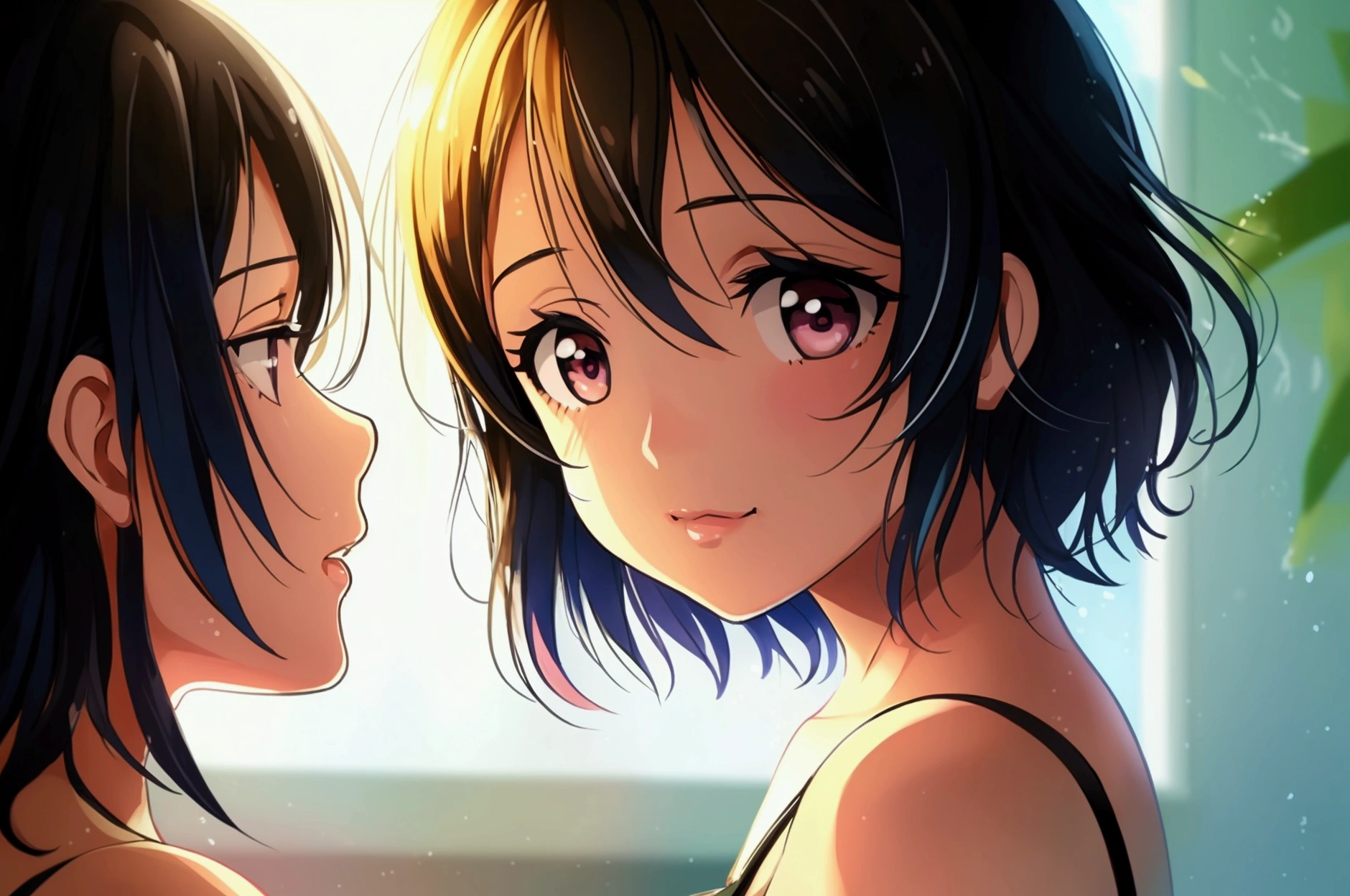 Love Live adult Kanan Matsuura, masterpiece, highest quality, figured, solo, transformed