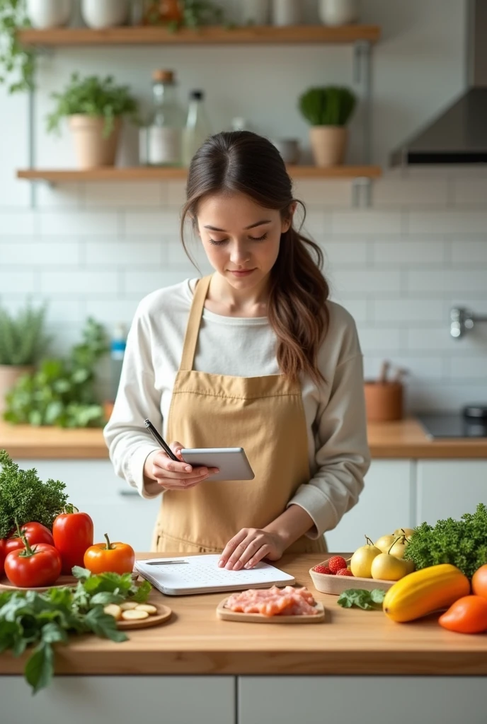 Now create an image illustrating a personalized eating plan