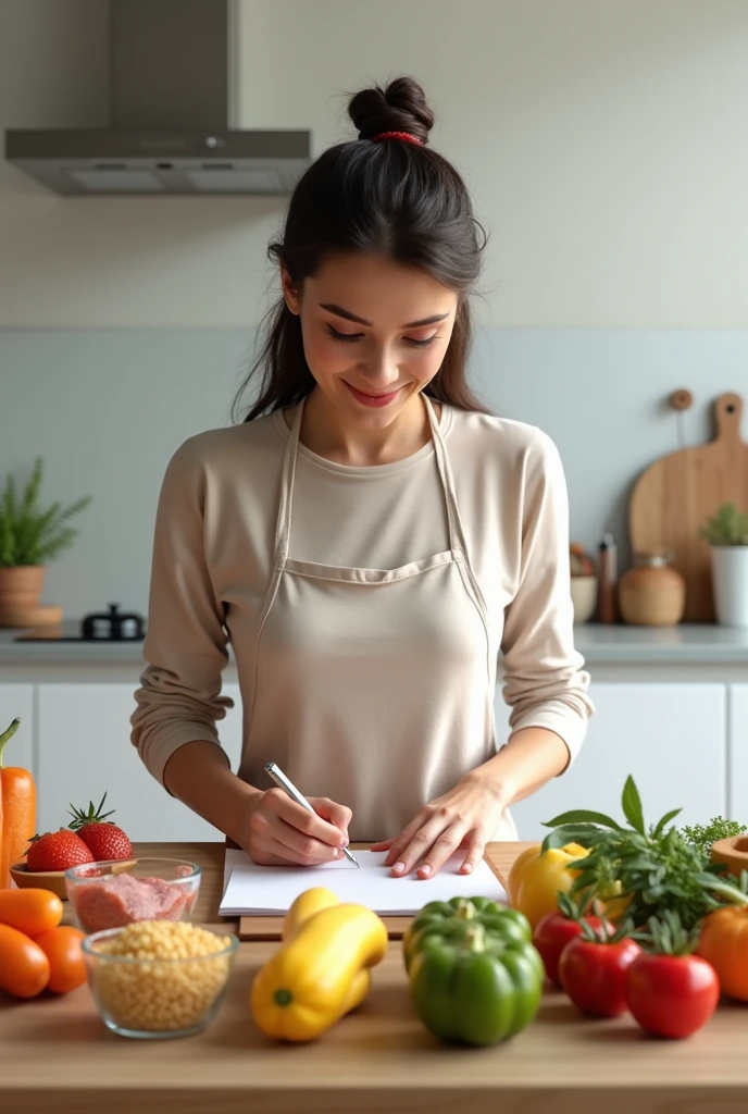 Now create an image illustrating a personalized eating plan