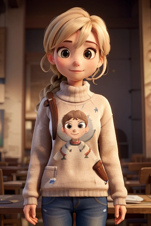 ((best qualityer)), ((work of art)), (detailded), 1 girl, ombro to ombro sweater, 