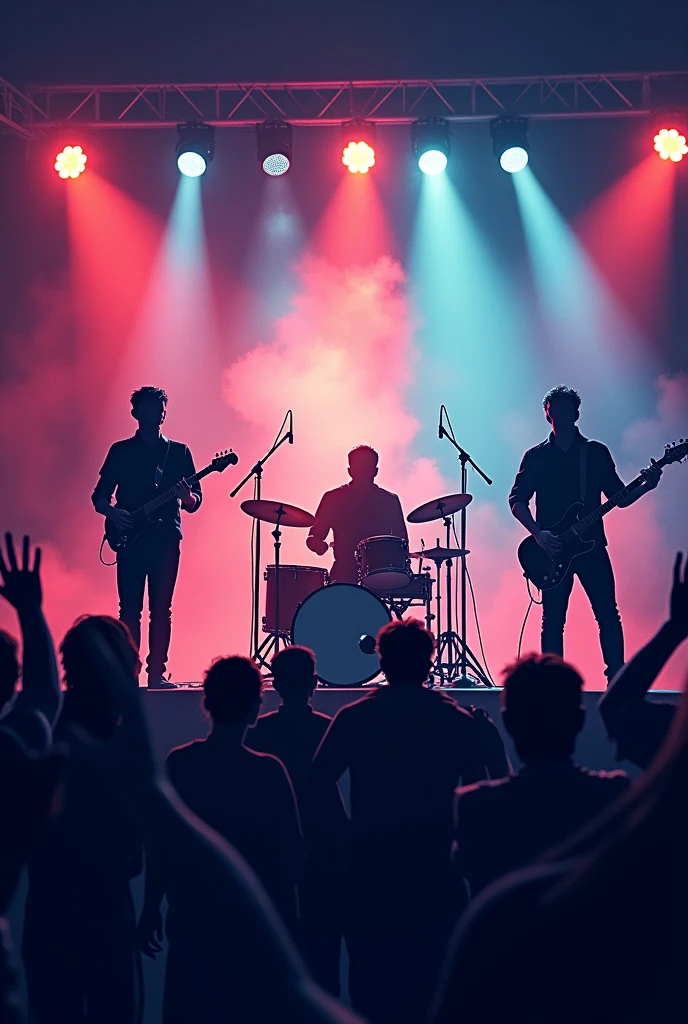 make a simple diagram without text of live music professionals
