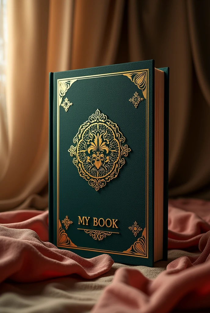 A very expensive book which looks very good.
And the title of that book should be "My Book" And I have to write "Rajesh Maltii" in small font below my book. And read the words carefully and write exactly what is written.