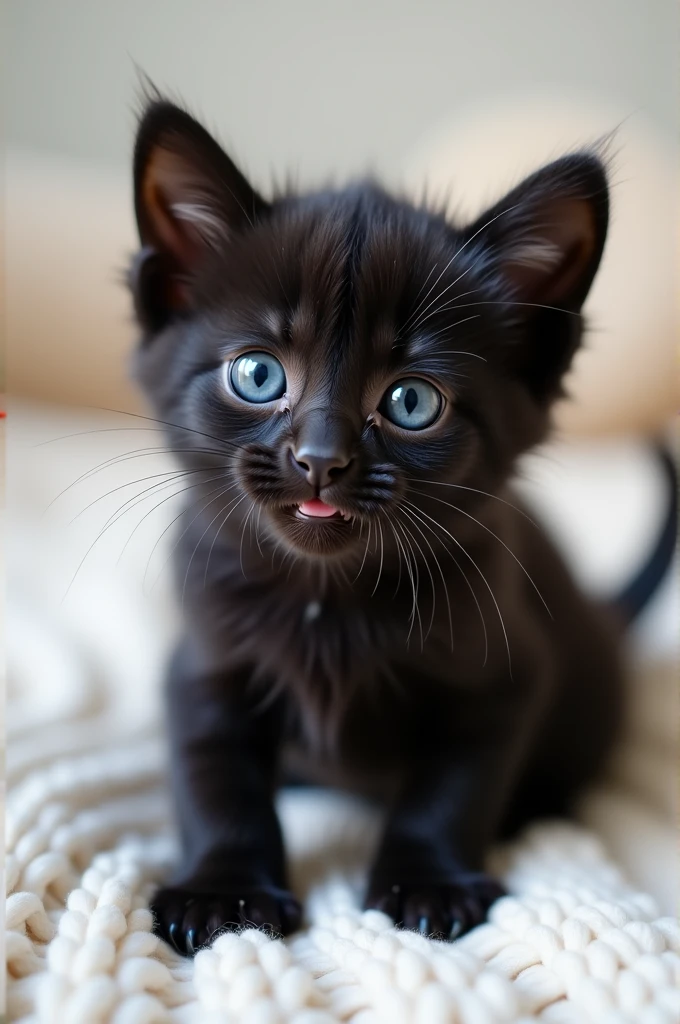Cute CUT black kitten for blog