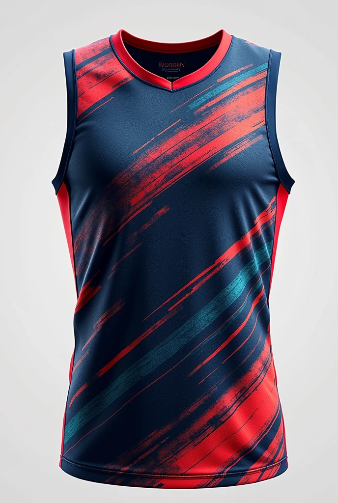 Men's sleeveless sports volleyball jersey named Wooden with quite striking and beautiful designs