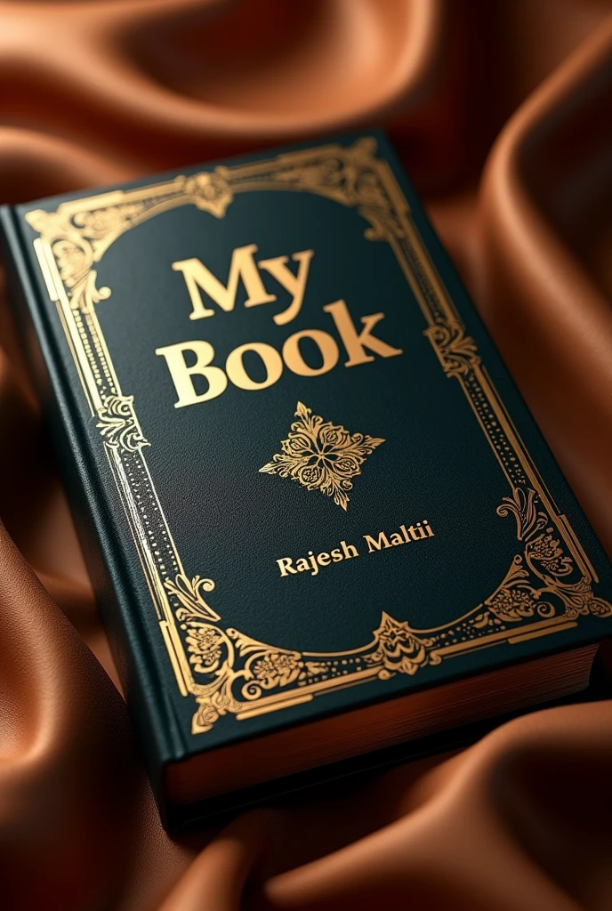A very expensive book which looks very good.
And the title of that book should be "My Book" And I have to write " Rajesh Maltii " in small font below my book.