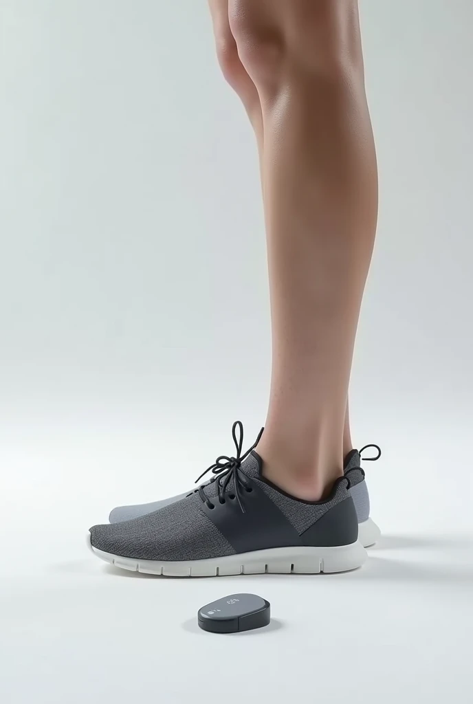 The smart template will include the following basic aspects:
Basic sensors for measuring pressure and foot movement.
Bluetooth connectivity to sync with a basic mobile app.
Minimal UI in the app to display essential data (Steps, Calories, uptime).
FABRIZAP BRAND we don't want a shoe, only the template