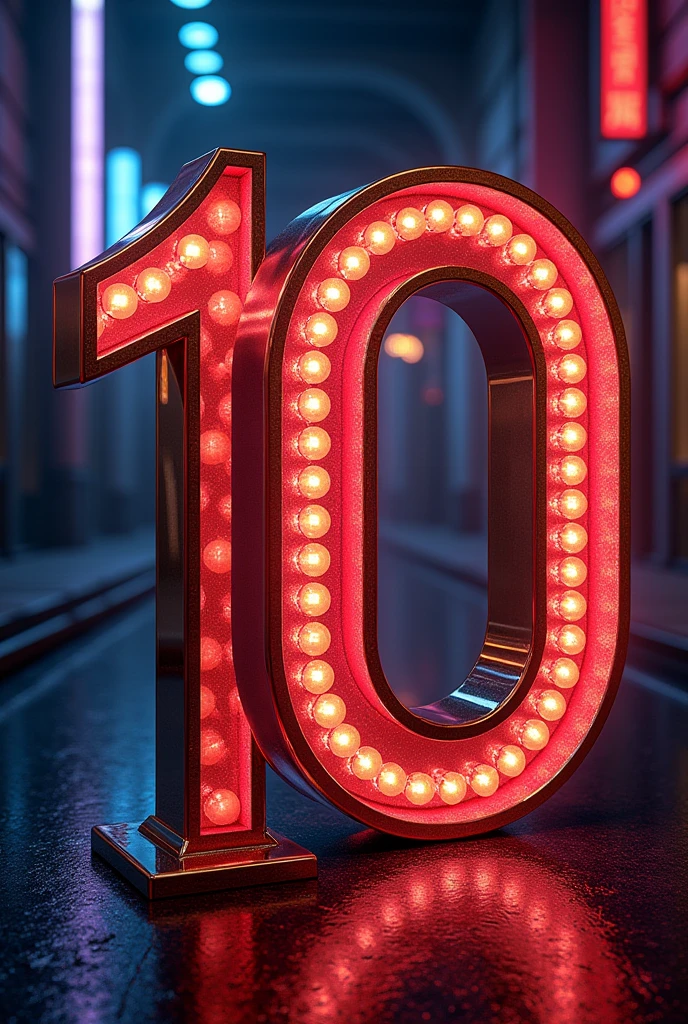 A magazine cover with a big 10 in the center 