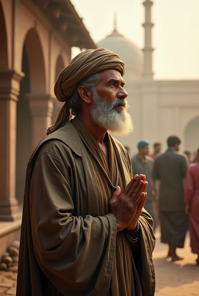 A man in india with muslim