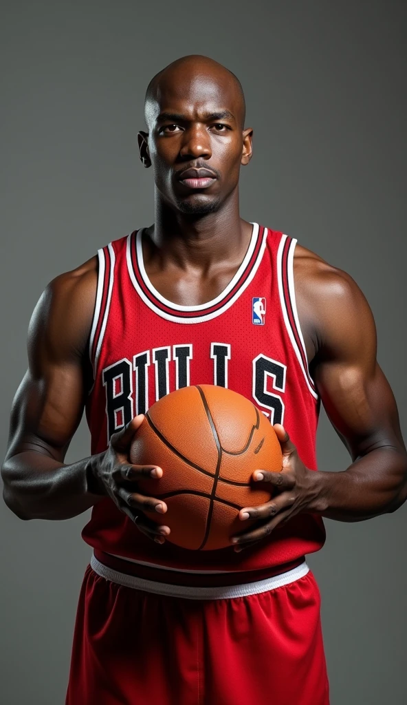 MICHEAL JORDAN holding a basketball