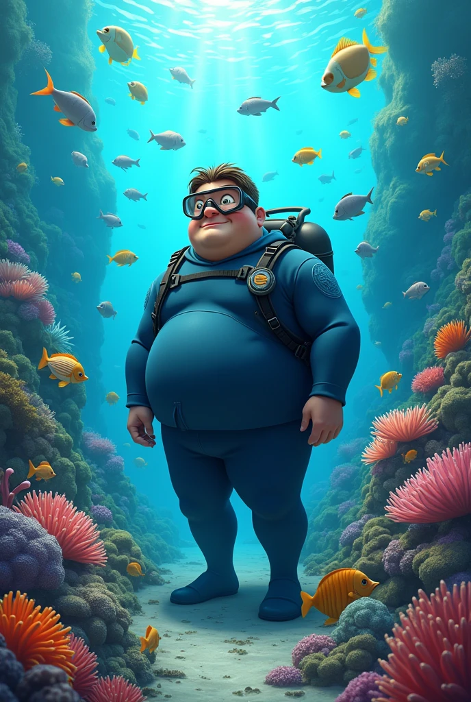 A fat 20 year old male age marine biologist