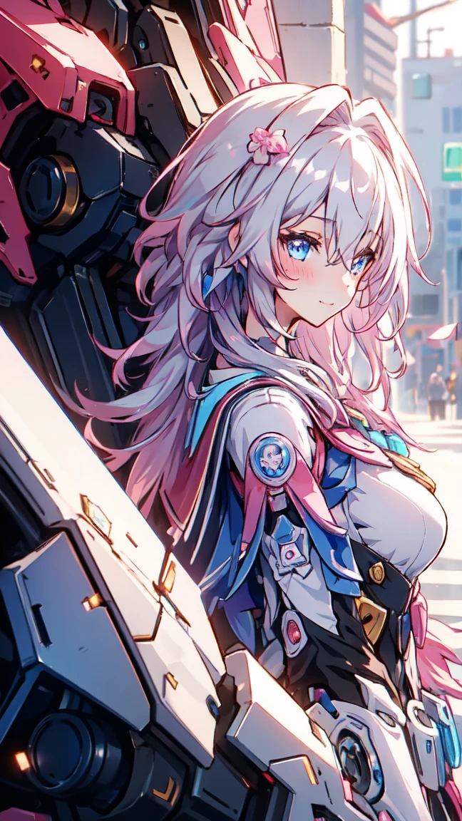 8K,Highest,quality,(highest quality:1.1), (masterpiece:1.4), (confuse:1.0), Star Dome Railway,March 7,Short pink hair,(最好的quality, Detailed background, high resolution, ridiculous, bloom, disheveled hair, shiny hair, exposed to light, High and cold, Focused and meticulous gaze),Holy girl,Smile,1 girl with facial paralysis, earpiece,短 hair, silver hair, What's the big deal_Chest, put your arms behind your back, daytime, Outdoor sports, Black Forest, water, Creek, hair_decorate, (hair over one eye), whole body, portrait,
1 person, Demon type, Hair accessories, Bob Cooter, 短发 粉色hair, blue eyes, Willow Waist,Large Breasts,On the Street,(blush:1.2), Smile,(Perfect fingers)Azur Lane,