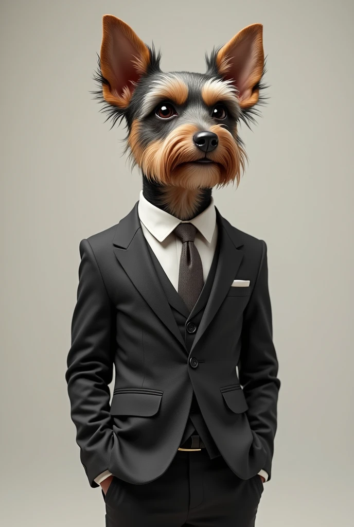 dog in suit and tie