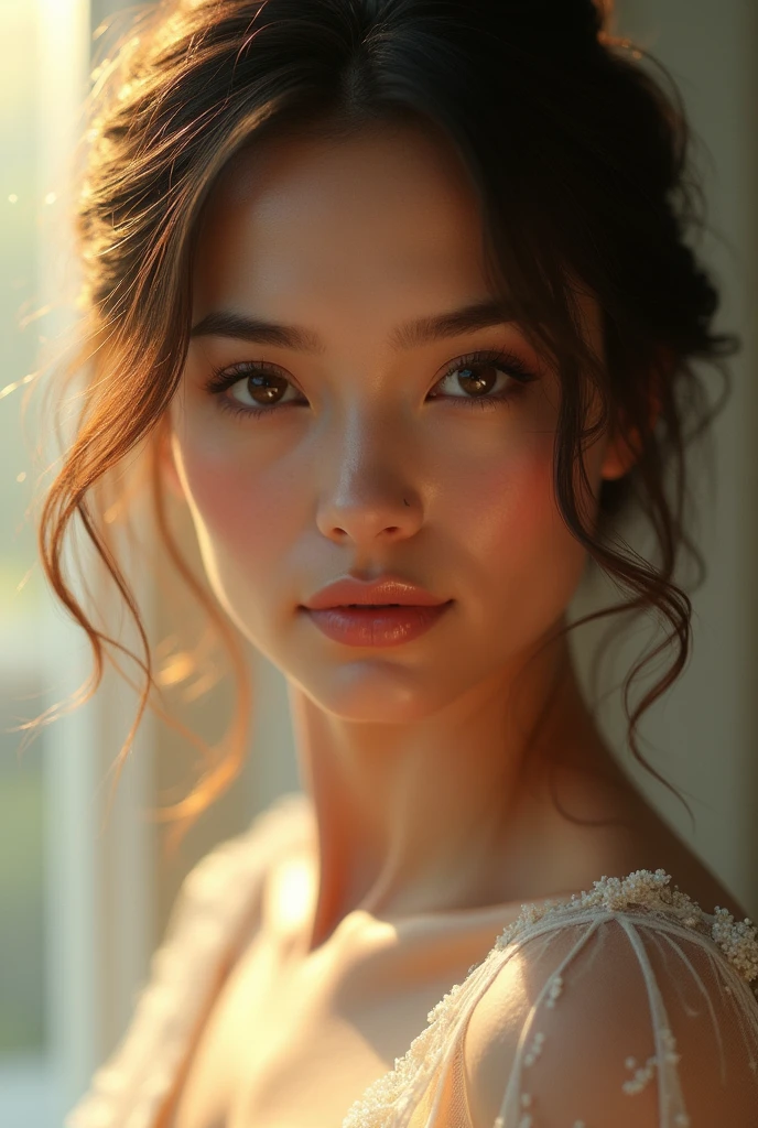 The girl grew up to be a very beautiful woman, so beautiful that no one can compare to her.