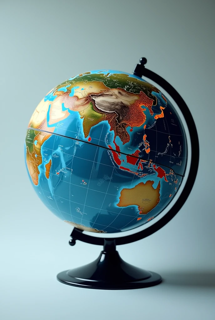 coordinates in a globe