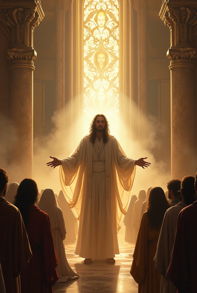 Prophet of God speaking to people