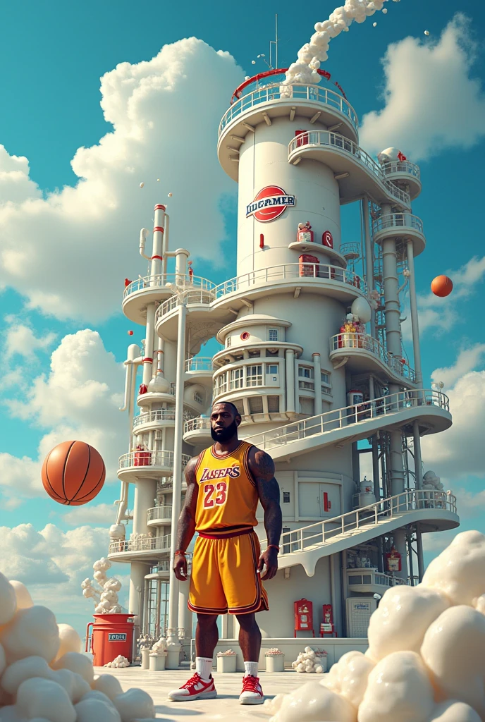 LEBRON'S FANTASTIC MILK FACTORY drawing