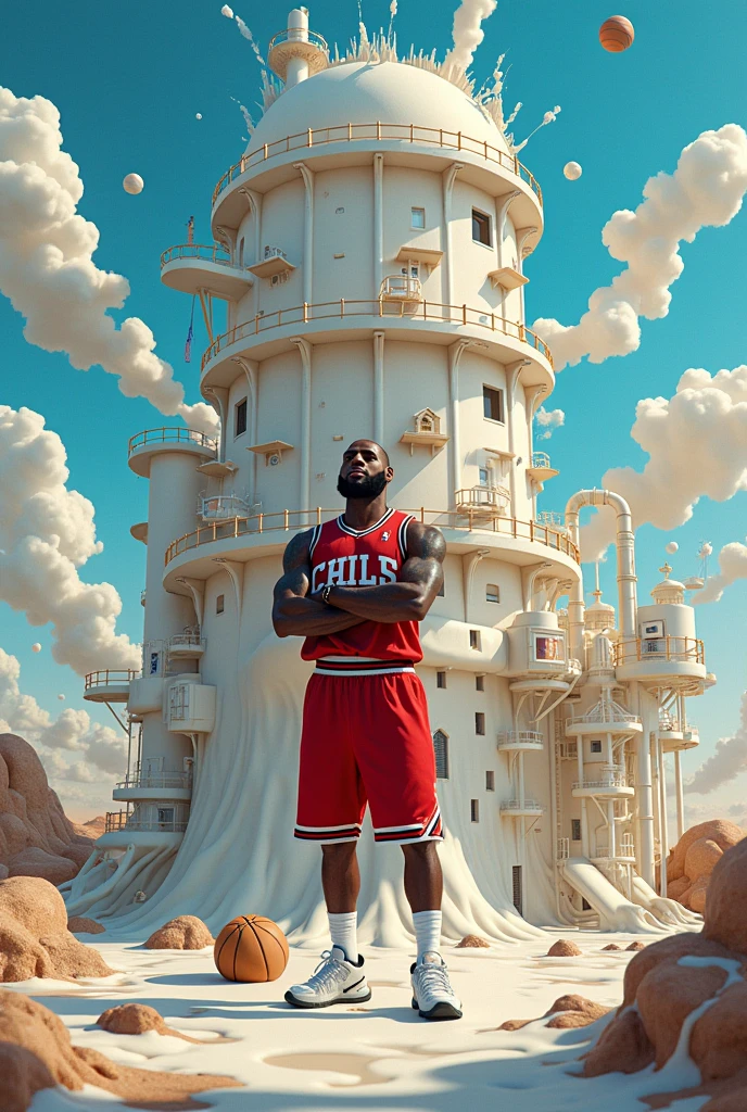 LEBRON'S FANTASTIC MILK FACTORY drawing