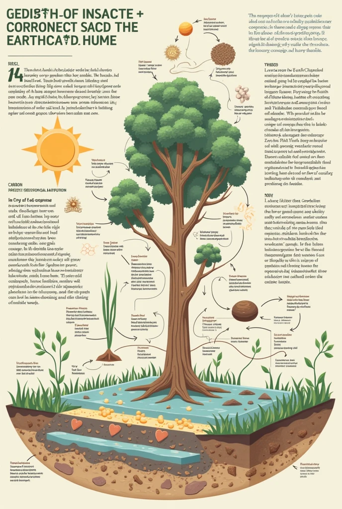 diagram that talks about the geosphere about the formation of carbonate in rocks, The decomposition of organic matter and the formation of humus in the soil is something very simple and quick to do. 