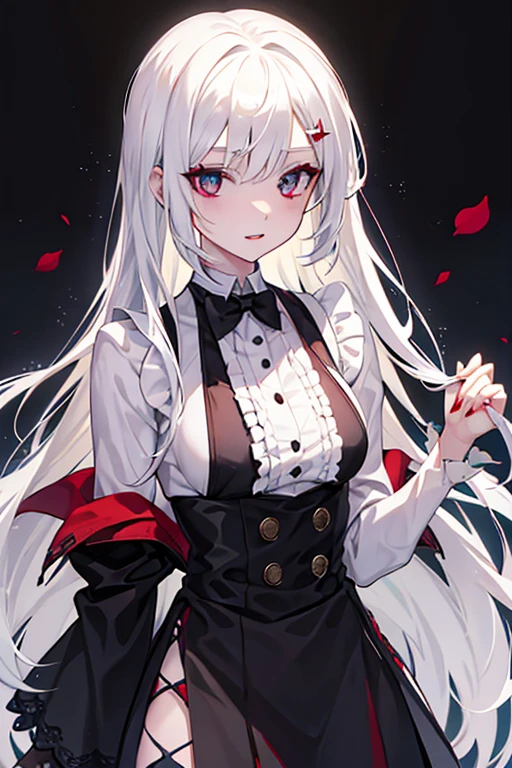 White-haired vampire girl