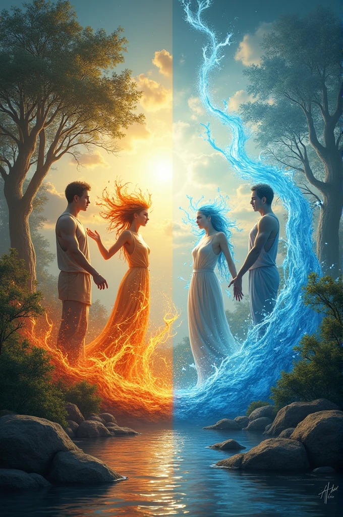 Earth, air, fire and water