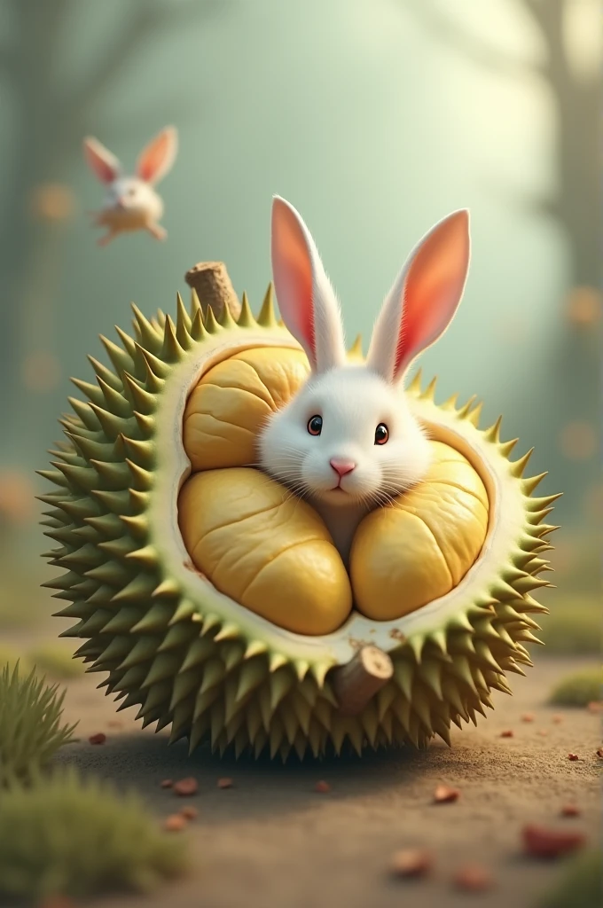 Make durian and rabbit