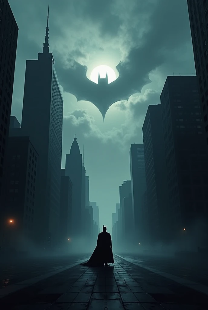 A poster of batman movie, without batman