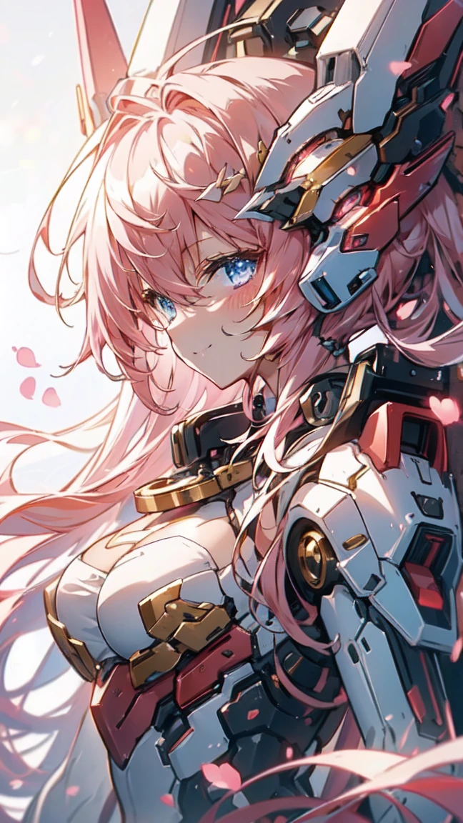 8K,Highest,quality,(highest quality:1.1), (masterpiece:1.4), (confuse:1.0), Azur Lane,Ikaros,Heaven's Lost Property 1 person, Demon type, Hair accessories, Bob Cooter, Short pink hair, blue eyes, Willow Waist,Large Breasts,On the Street,(blush:1.2), Smile,(Perfect fingers)Azur Lane,