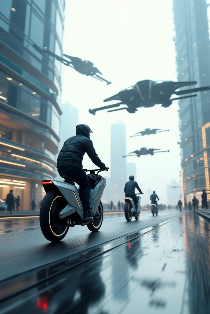 Robotics bikes upto water or air flying cars