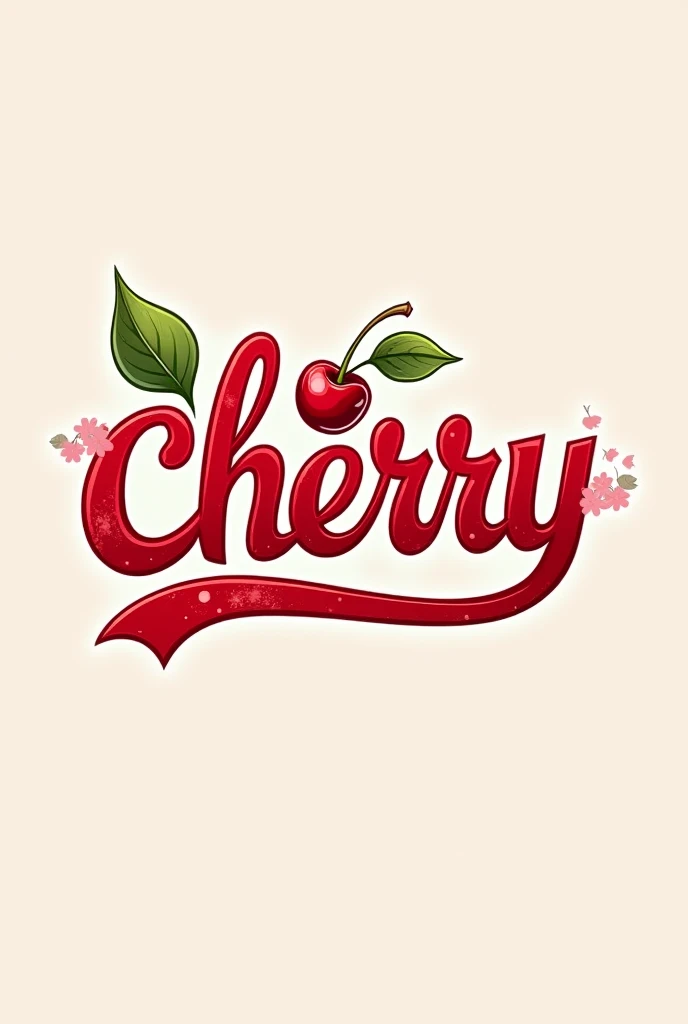 A cherry type logo Text cherry