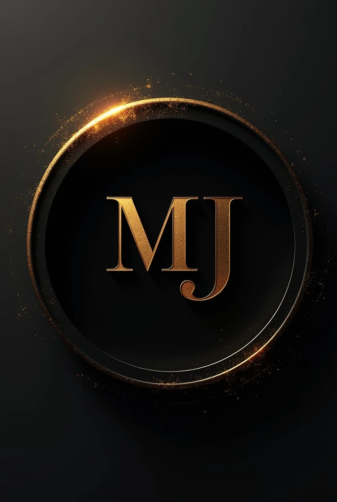 MJ initials with the black and gold circle