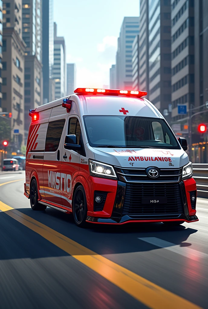 Draw a Hiace, turn it into an ambulance and race it
