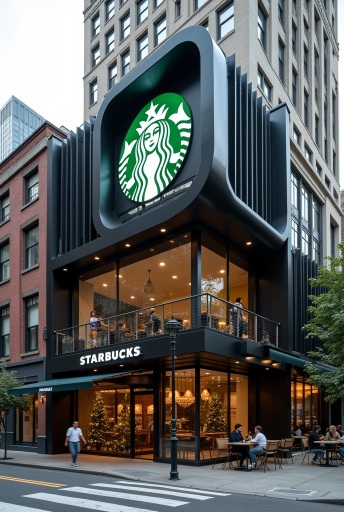 Starbucks It stands out